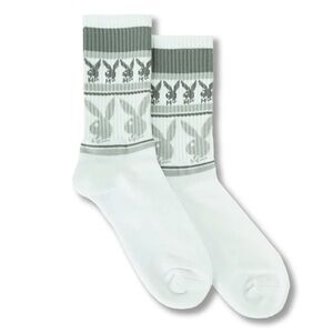 Repeating Rabbit Head Crew Socks